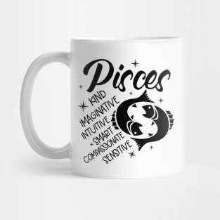 Pisces Zodiac Sign Positive Personality Traits Mug